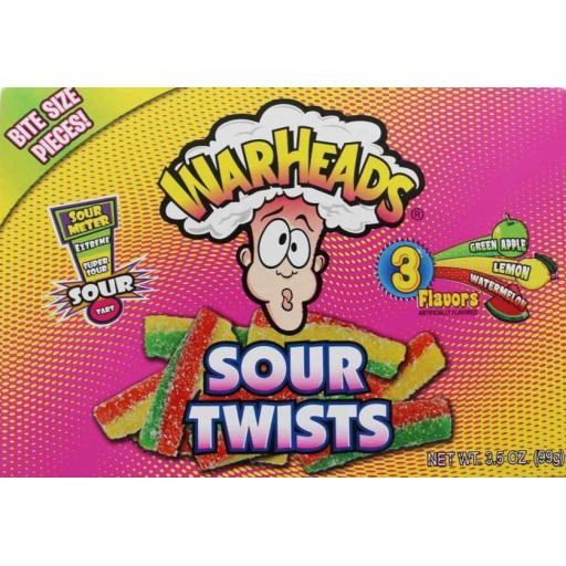 Warheads Sour Twists Theatre Box 99g