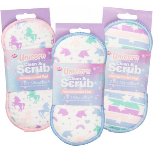 Vivid Clean & Scrub Anti Bac Pad - Assorted Unicorn