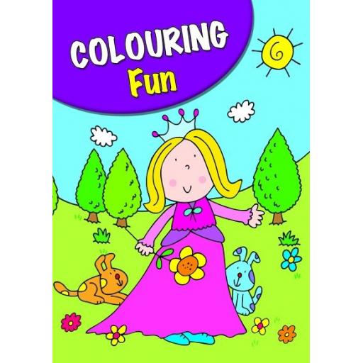 Squiggle A4 Colouring Fun Assorted Designs - Princess Cover