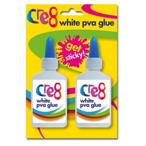 Cre8 White PVA Glue - Pack of 2