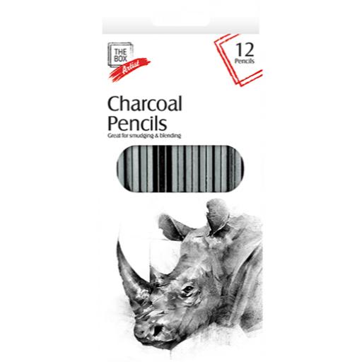 The Box Artist Charcoal Pencils - Pack of 12