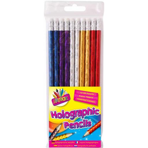 Artbox Holographic HB Pencils - Pack of 10
