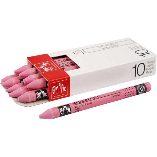 Creativ Wax Oil Pastel Crayons, Pink - Pack of 10