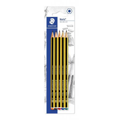Staedtler Noris Pencils Assorted Grades - Pack of 5