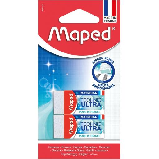 Maped Technic Ultra Mini Erasers - Pack of 2