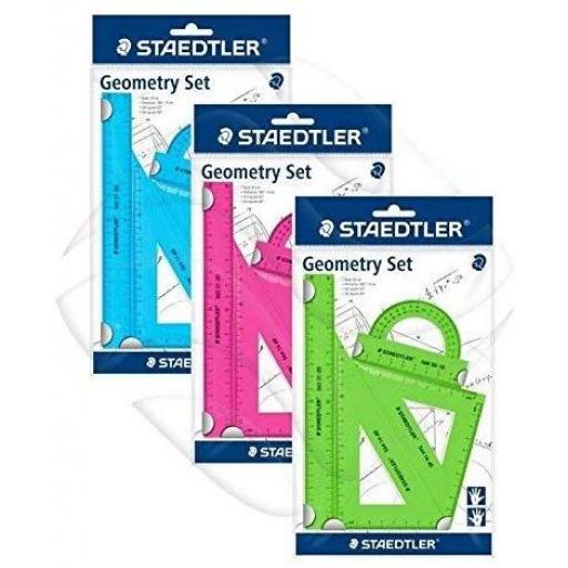 Staedtler Coloured 4 Piece Geometry Set
