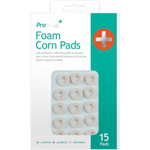 Proplast Foam Corn Relief Pads - Small Oval, Pack of 15