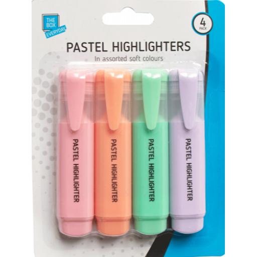 The Box Pastel Highlighters - Pack of 4