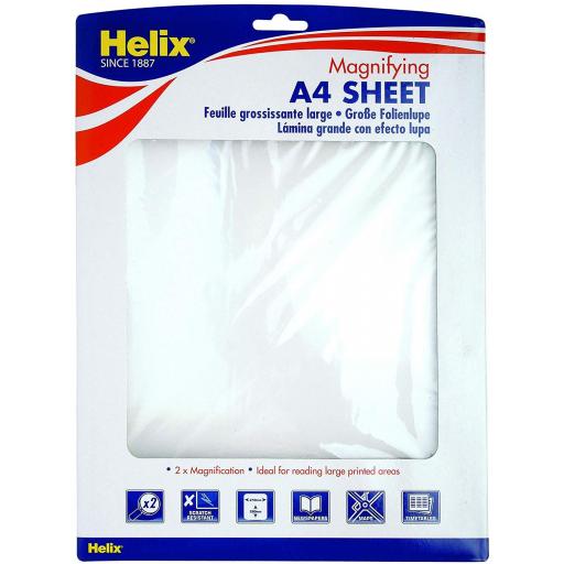 Helix Large Magnifying Sheet A4 Size