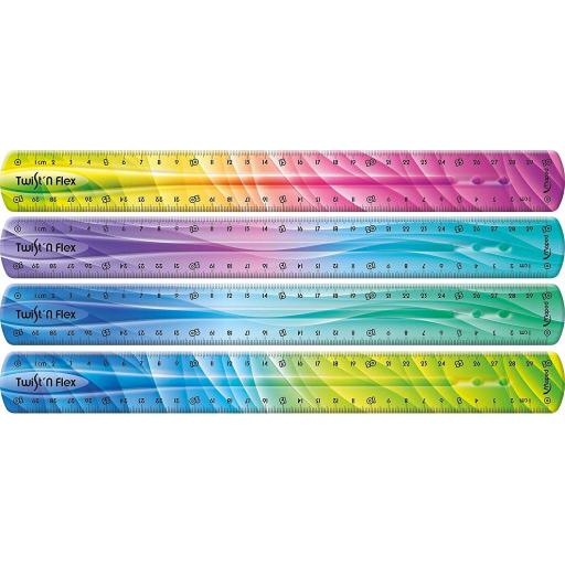 Maped Twist'n'Flex 30cm Flexible Ruler Decor - Assorted Colours X1