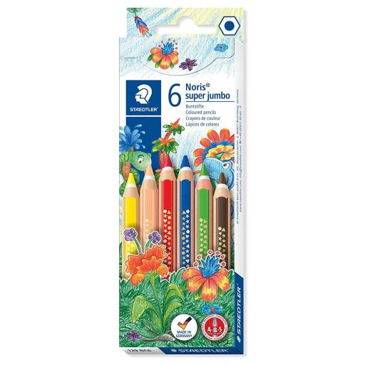 Staedtler Noris Club Jumbo Colour Pencil - Box of 6