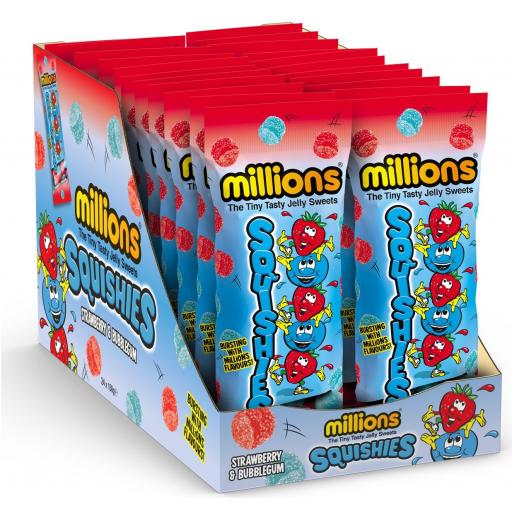 Millions Squishies Strawberry & Bubblegum 150g *BBE 03/22