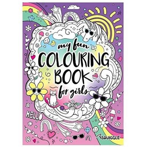 Squiggle My Fun Colouring Book Girls