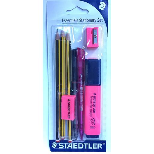 Staedtler Essentials Stationery Set Pink