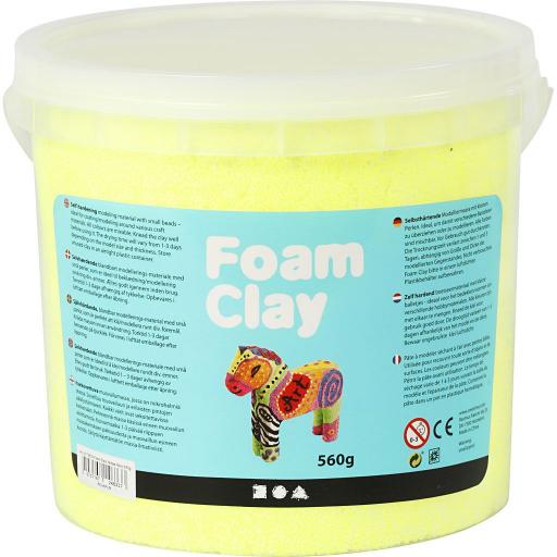 Creativ Foam Clay 560g Bucket - Neon Yellow