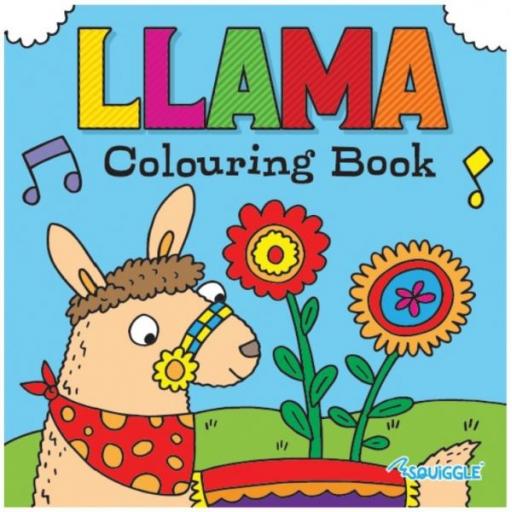 Squiggle Colouring Book - Llama