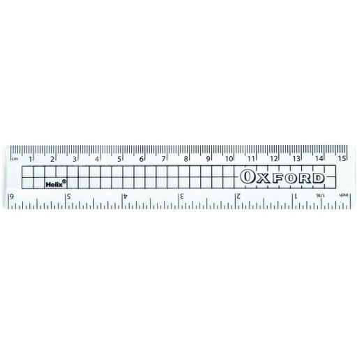 Helix Oxford 15cm Metric & Imperial Ruler