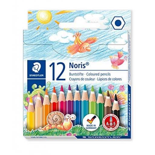 Staedtler Noris Club Half Length Colouring Pencils - Pack of 12