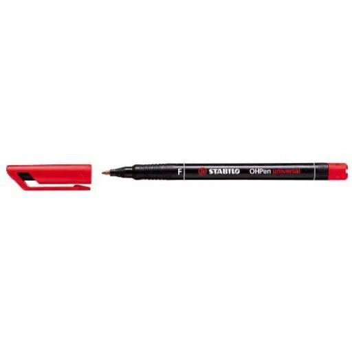 Stabilo OH Pen Permanent, Medium - Red