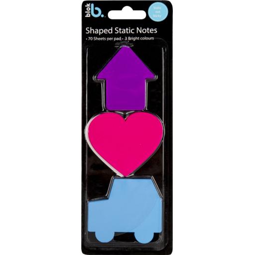 IGD Shaped Static Non-Sticky Notes - Pack of 210