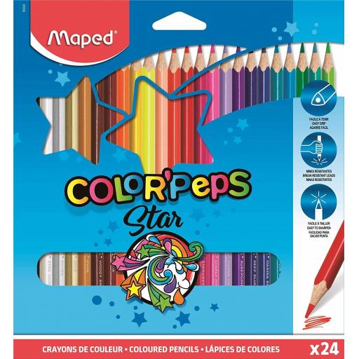 Maped ColorPeps Colouring Pencils - Pack of 24