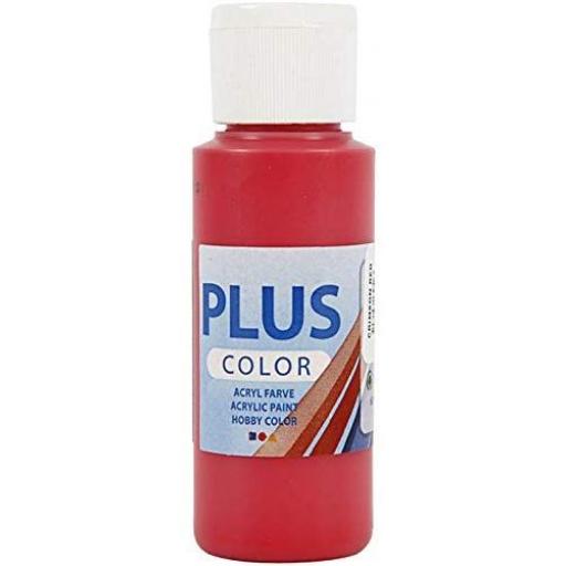 Plus Color Acrylic Paint 60ml - Crimson Red