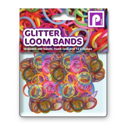 Martello Glitter Loom Bands - Pack of 300