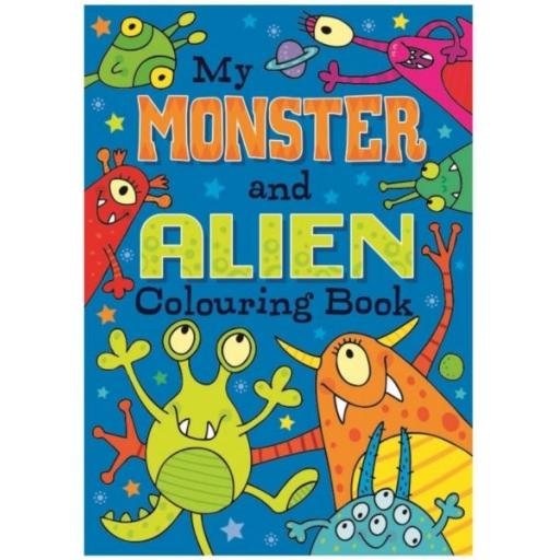 Squiggle A4 My Monster & Alien Colouring Book