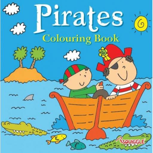 Squiggle Colouring Book - Pirates
