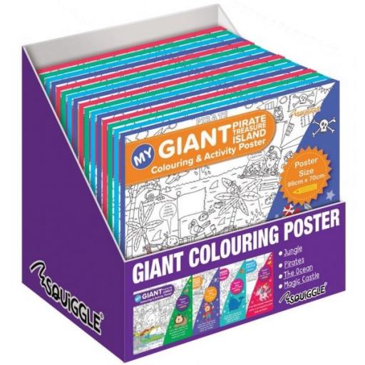 Squiggle - My Giant Under the Ocean Colouring Poster