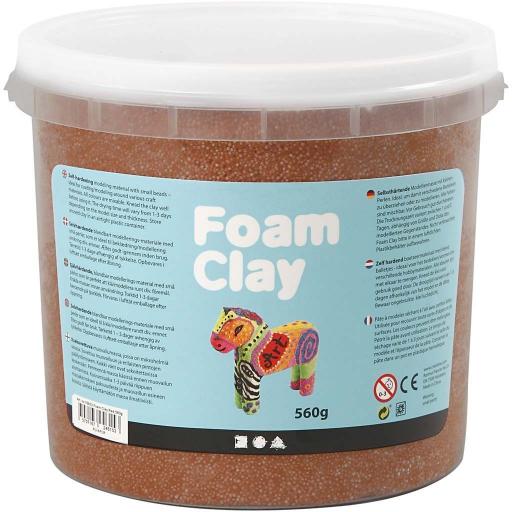 Creativ Foam Clay 560g Bucket - Brown