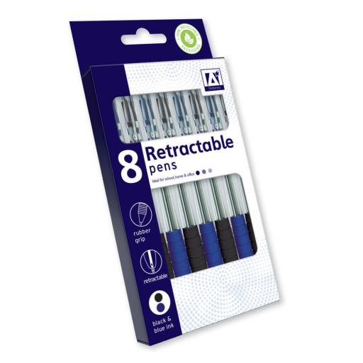 IGD Retractable Pens - Pack of 8