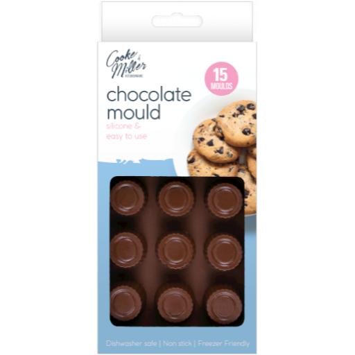 Cooke & Miller Silicone Chocolate Mould Set - Square/Round Assorted