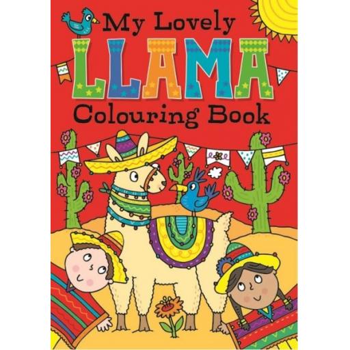 Squiggle A4 My Lovely Llama Colouring Book