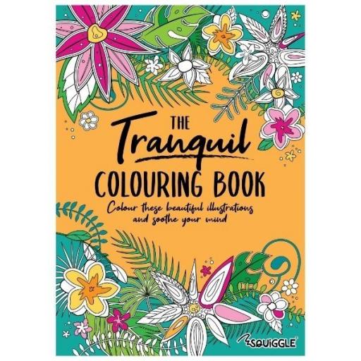 Squiggle The Tranquil A4 Adult Colouring Book