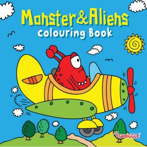 Squiggle Colouring Book - Monsters & Aliens