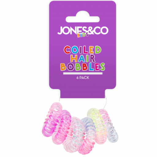 Jones & Co Kids Coiled Hair Bobbles - Pack of 6