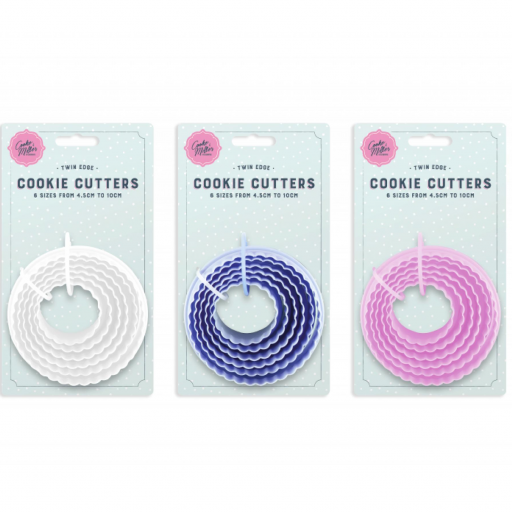 Cooke & Miller Twin-Edge Cookie Cutters - Pack of 6