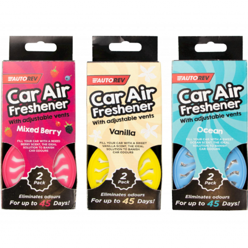 Autorev Car Air Freshener, Random Scent - Pack of 2
