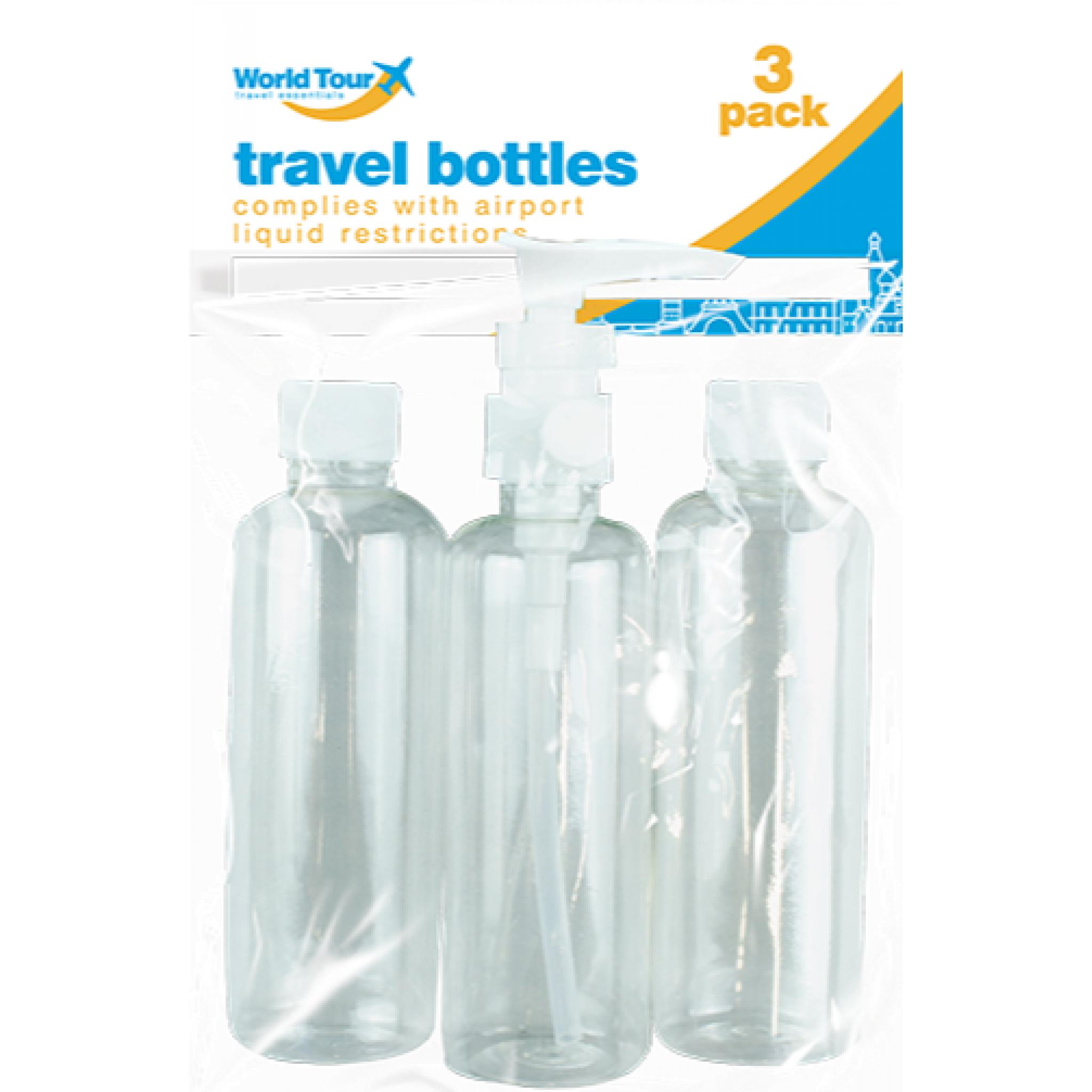 3 travel size bottles