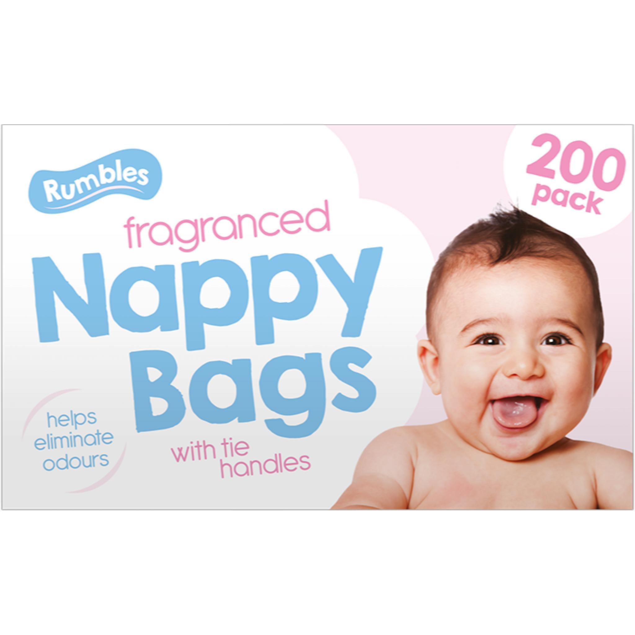 Rumbles Fragranced Nappy Bags Pack of 200