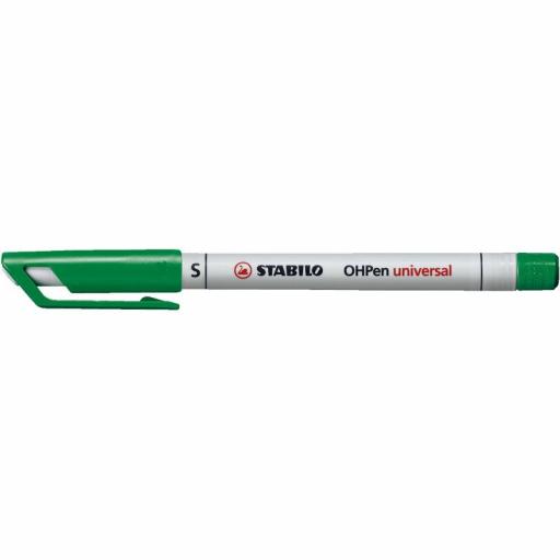 Stabilo OH Pen Non-Perm, Superfine - Green