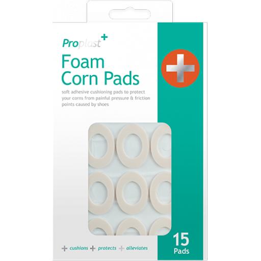 Proplast Foam Corn Relief Pads - Large Oval, Pack of 15