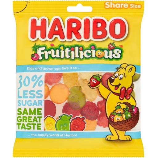 Haribo Fruitilicious Reduced Sugar 155g