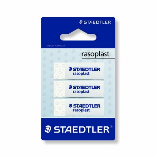 Staedtler Rastoplast White Eraser - Pack of 3