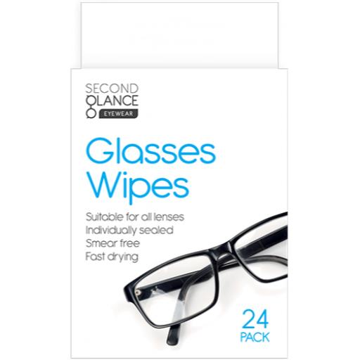 Second Glance Glasses Wipes - Pack of 24