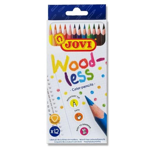 Jovi Woodless Colouring Pencils - Pack of 12