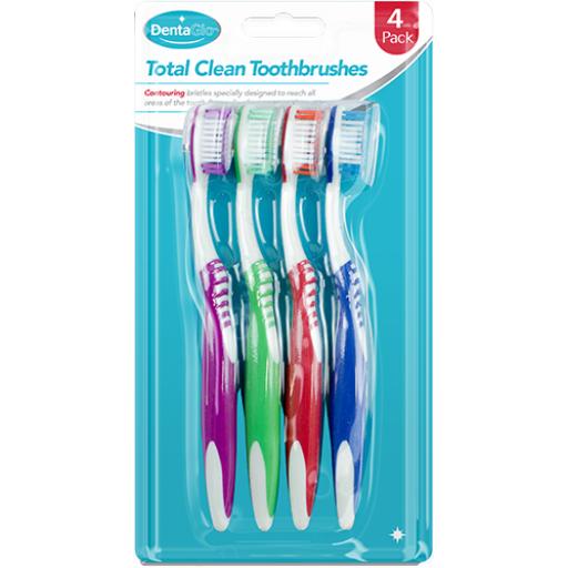 DentaGlo Total Clean Toothbrushes - Pack of 4