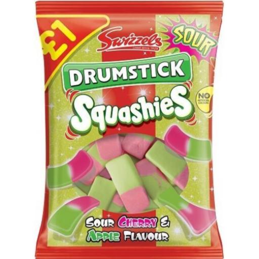 Swizzels Drumstick Squashies Sour Cherry & Apple 145g