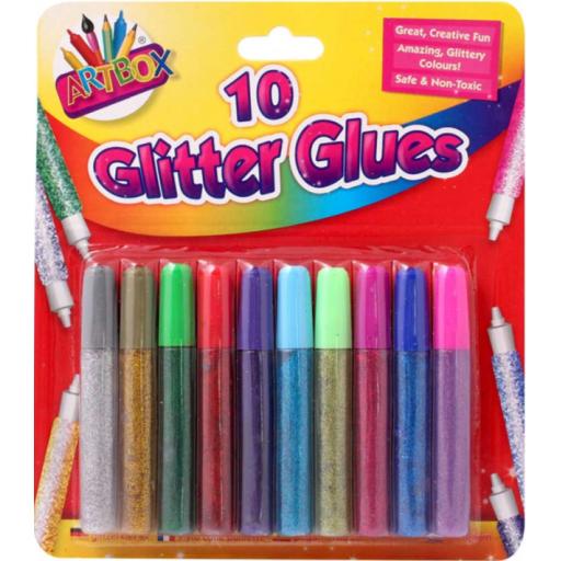Artbox Glitter Glues - Pack of 10